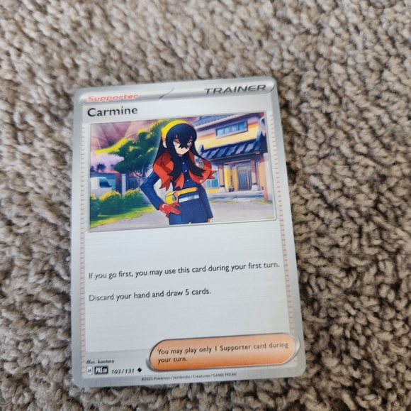 Carmine (Poke Ball Pattern) 103/131 Sv: Prismatic Evolutions Holo - Picture 1 of 4